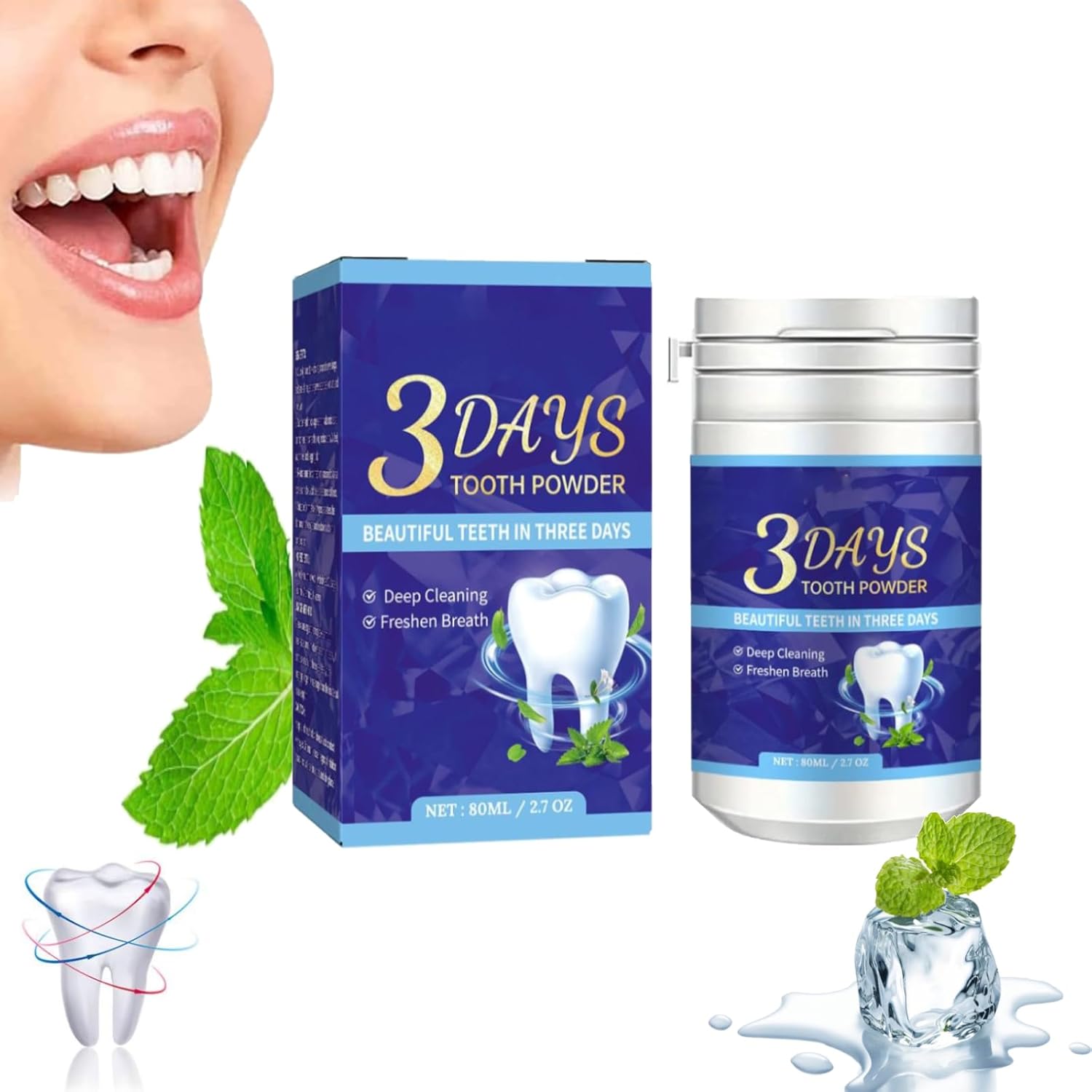 EEIHOE 3 Days Teeth Whitening Powder 80ml EEIHOE 3 Days Teeth Whitening Powder 80ml