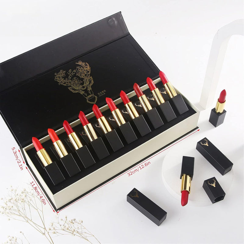 Lipstick Glossy Lipstick Waterproof Long Lasting Without Smudging Velvet Lip Gloss TTX