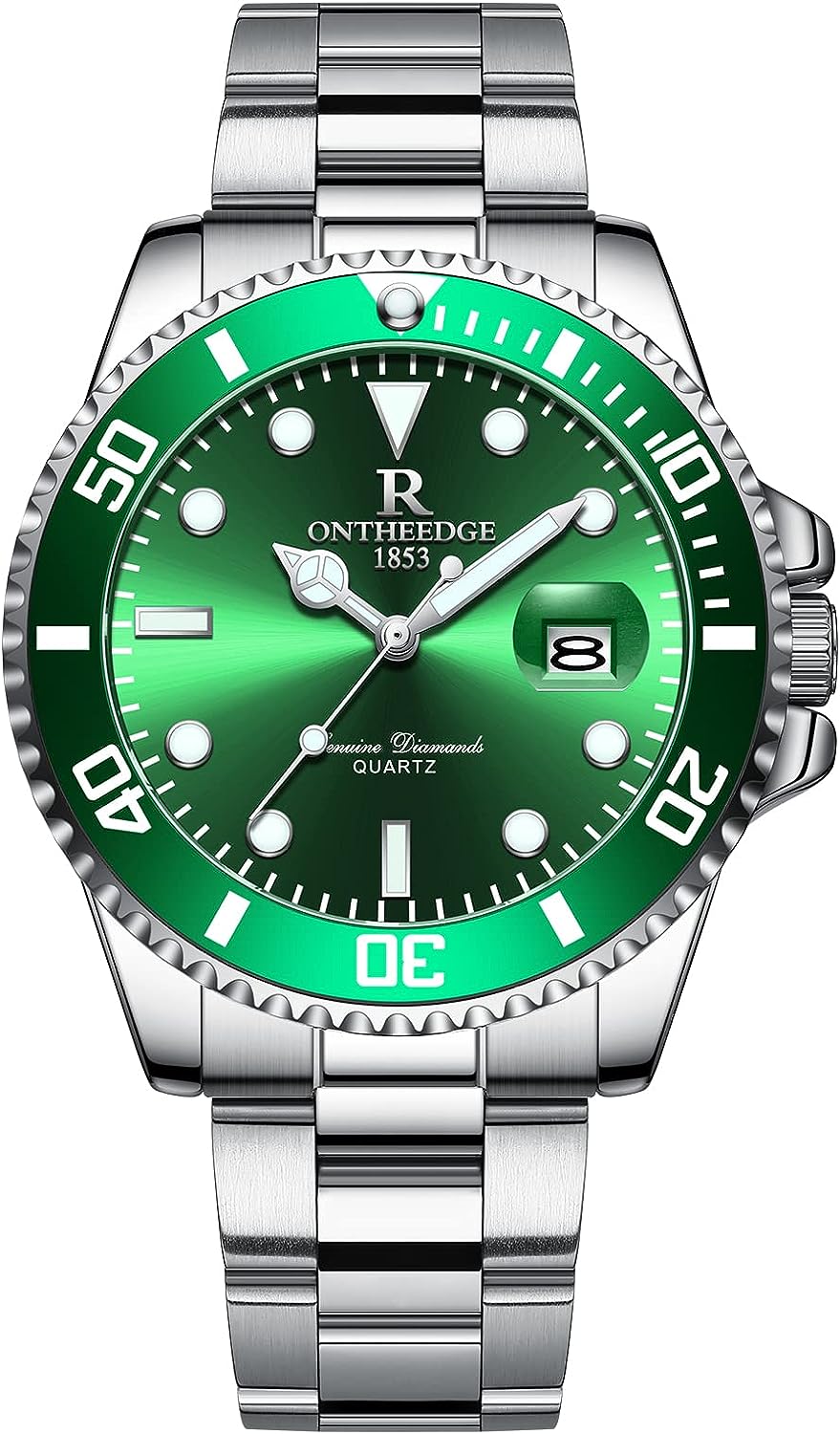 R ONTHEEDGE Mens Quartz Wrist Watch Luminous Business Watch W107710 R ONTHEEDGE Mens Quartz Wrist Watch Luminous Business Watch W107710