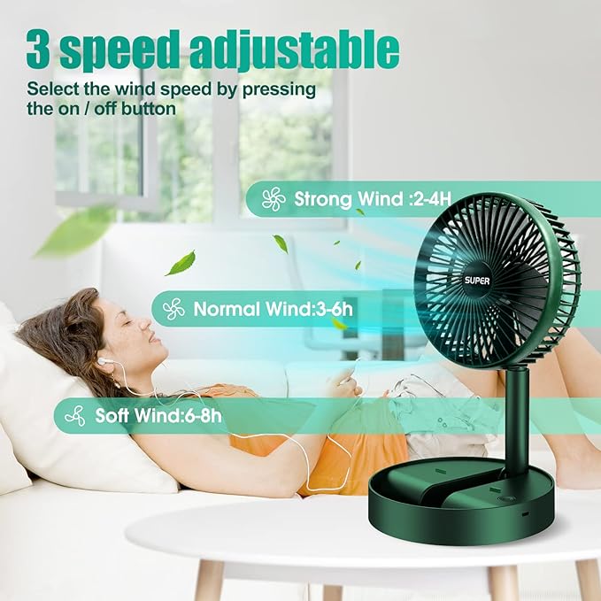 USB Rechargeable Telescopic Folding Fan USB Rechargeable Telescopic Folding Fan