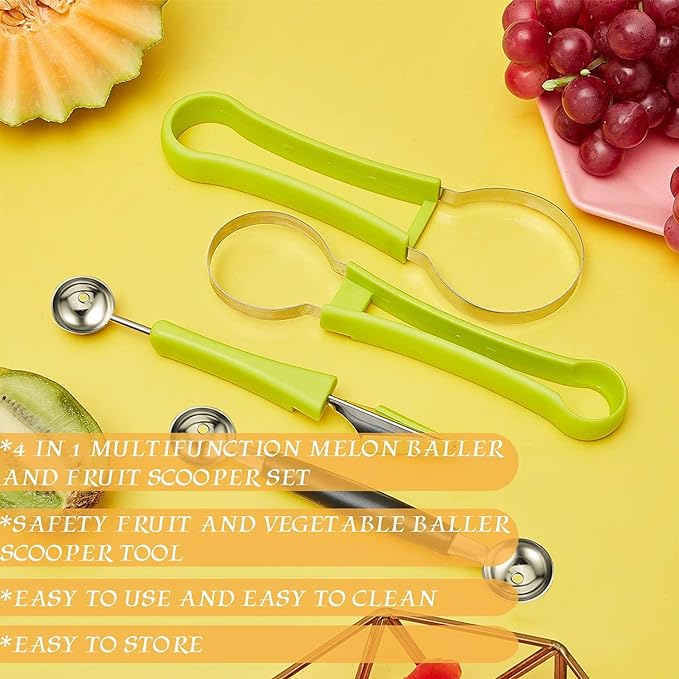 Fruit Tools 4 in 1 Stainless Dig Fruit Kit - Tuzzut.com Qatar Online Shopping
