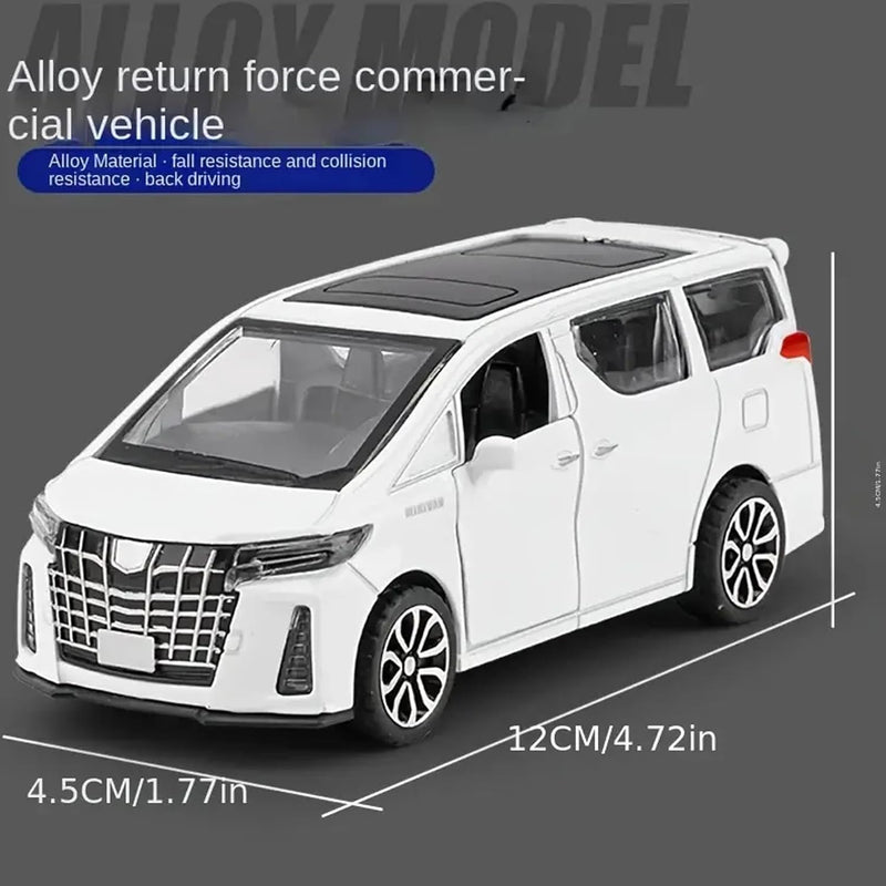 Toyota Alphard Diecast Toy Car Openable Doors, Push Back Action - TUZZUT Qatar Online Shopping