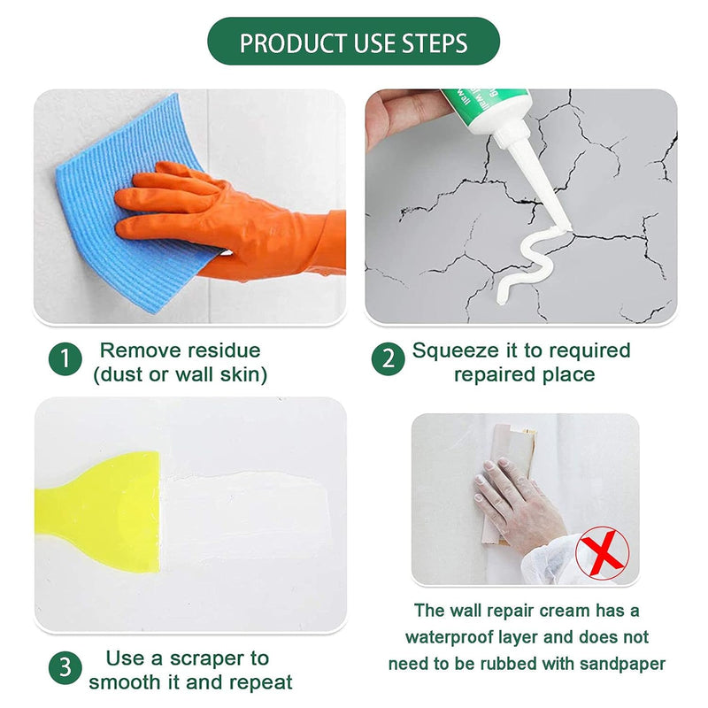 Wall Mending Agent Wall Repair Cream 250g - TUZZUT Qatar Online Shopping