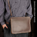 Handmade Genuine Leather Men Bags 369410 - TUZZUT Qatar Online Shopping