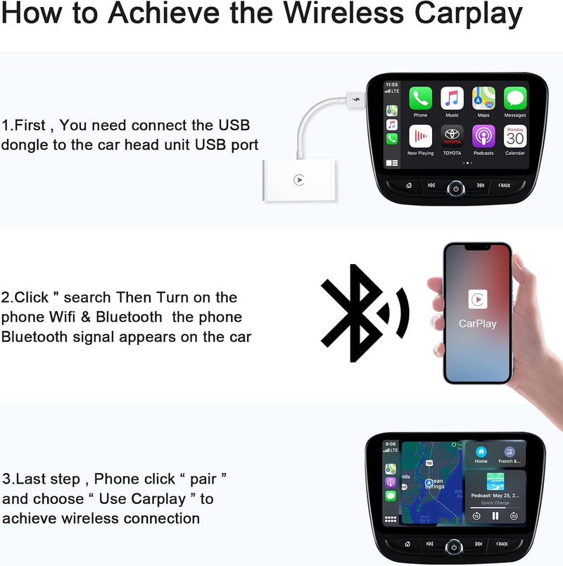 Wireless CarPlay Adapter for iPhone - TUZZUT Qatar Online Shopping