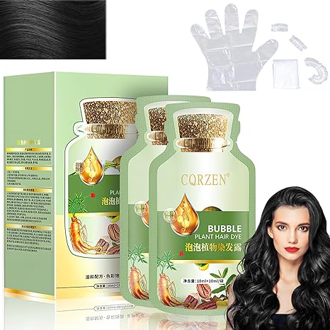 CORZEN Natural Plant Hair Dye,New Botanical Bubble Hair Dye 10ml 10Packs/Box CORZEN Natural Plant Hair Dye,New Botanical Bubble Hair Dye 10ml 10Packs/Box