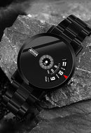 Unisex Watches Cool Unique Creative Original Design Fashion Waterproof Stainless Steel Quartz Watch for Men and Women W12 - TUZZUT Qatar Online Shopping