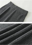 Women's Wool Woolen Half Length Swing Skirt - TUZZUT Qatar Online Shopping