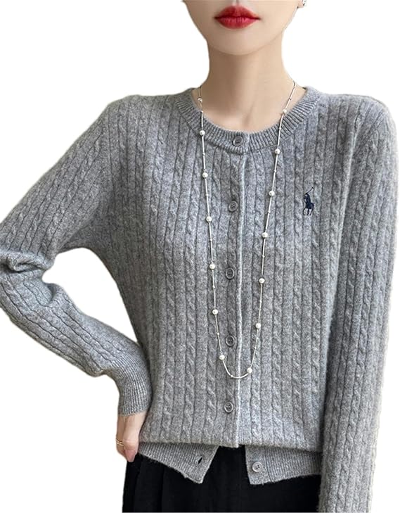Twisted Round Neck Knitted Sweater KS8945 Twisted Round Neck Knitted Sweater KS8945