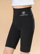 Summer Shark Pants in a Bottle Women's Outdoor Thin Smooth Thin High Waist Lifting Hip Joint Yoga Elastic Five Minutes   424692 - TUZZUT Qatar Online Shopping