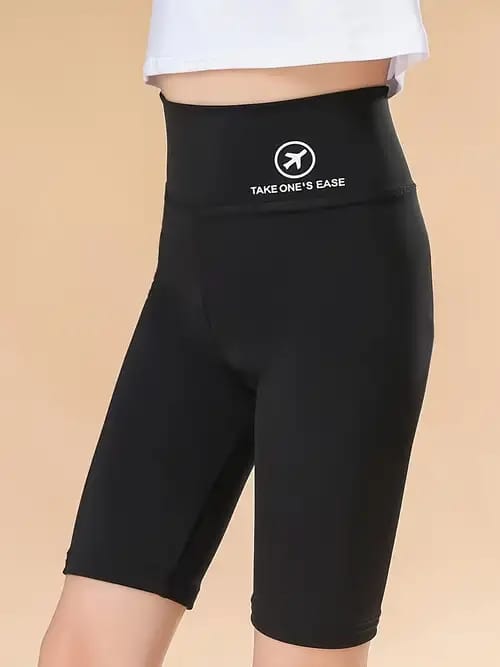 Summer Shark Pants in a Bottle Women's Outdoor Thin Smooth Thin High Waist Lifting Hip Joint Yoga Elastic Five Minutes   424692 - TUZZUT Qatar Online Shopping