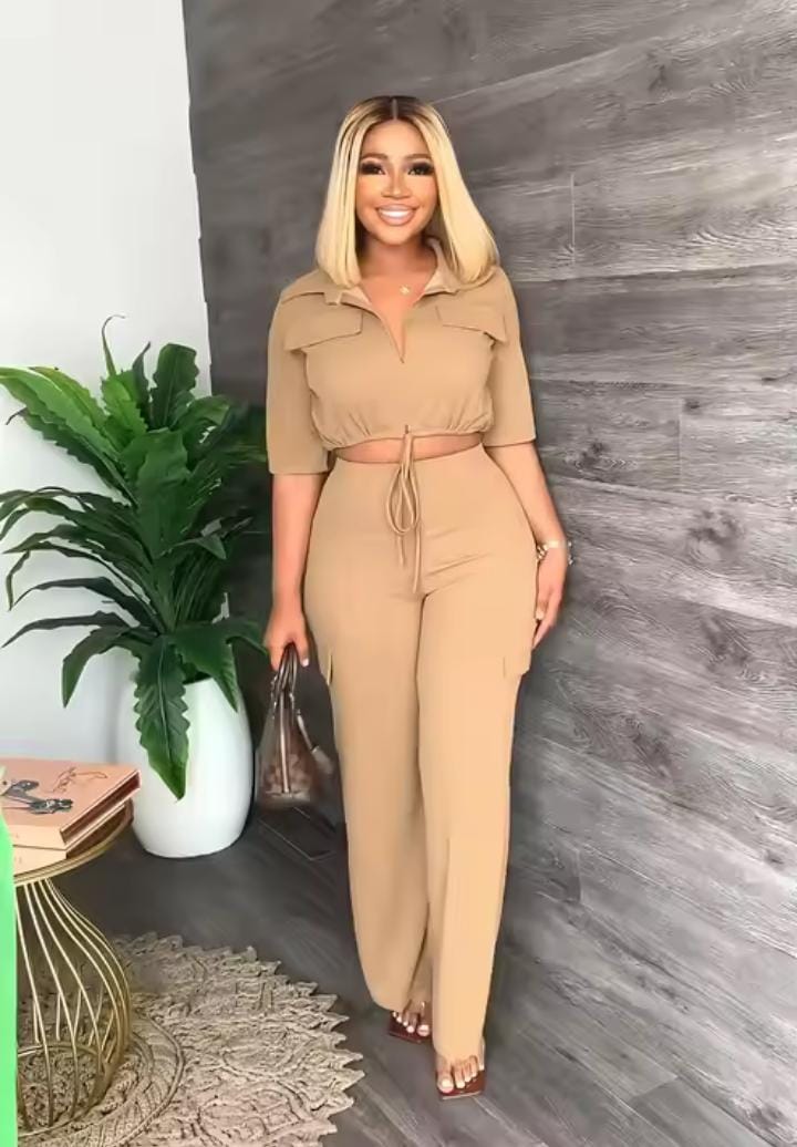 Women's Tops Pants 2 Piece Outfits Sets    B75940 - TUZZUT Qatar Online Shopping