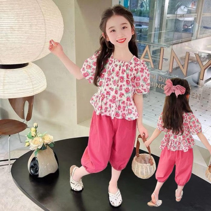 Summer Baby Girls Shirt Pants Toddler Set 574275 Summer Baby Girls Shirt Pants Toddler Set 574275