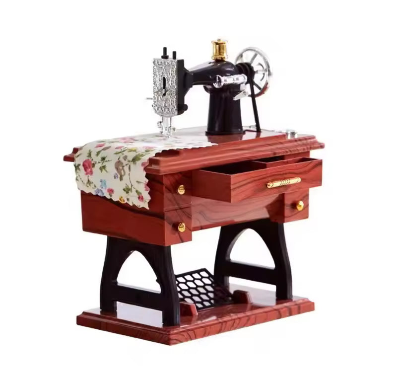 Vintage Sewing Machine Shape Music Box X4346930 - TUZZUT Qatar Online Shopping