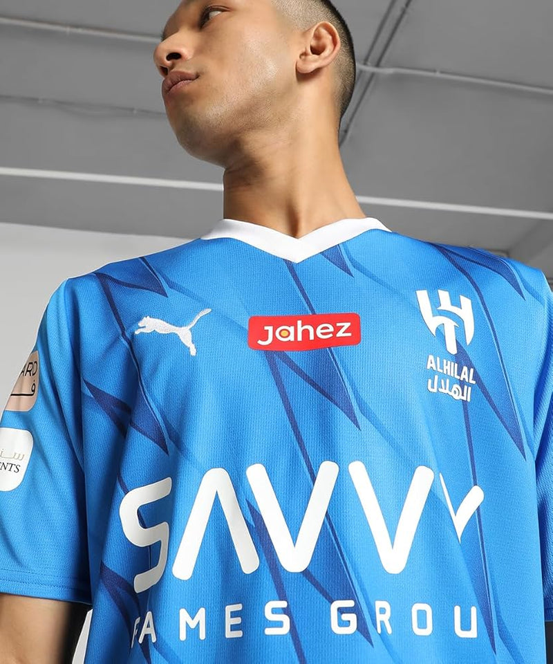 2023-2024 Al Hilal Home Football Soccer T-Shirt  12201 - TUZZUT Qatar Online Shopping