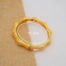 Classic Nicely Bracelet High Quality Gold Plated 65MM Fashion Wedding Bangle Women Birthday Gift With Box -S4887026 - Tuzzut.com Qatar Online Shopping