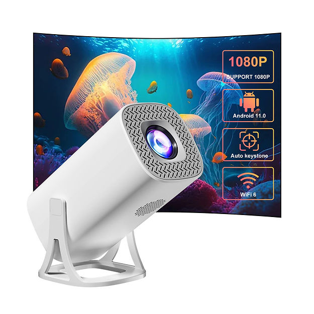 S40 Android Smart Portable Projector (4K Support, WiFi + Bluetooth) - TUZZUT Qatar Online Shopping