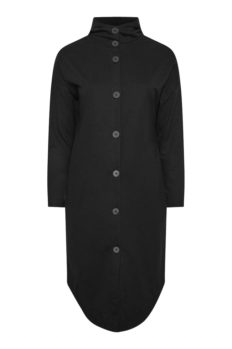 Curve Button Through Hooded Maxi Jacket 55943 Curve Button Through Hooded Maxi Jacket 55943