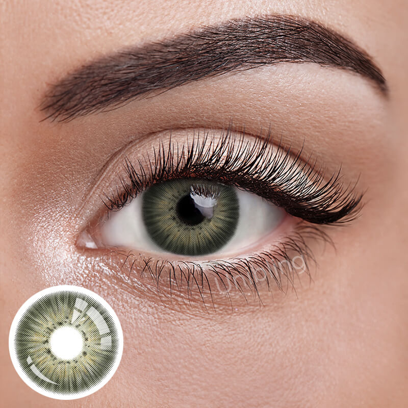 Unibling New York III Green Contact Lenses for Eyes (1 Pair) Unibling New York III Green Contact Lenses for Eyes (1 Pair)