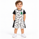 Boys’ Black & White Printed T-Shirt and Shorts Set 1429171 - 18–24 Months