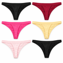 6pcs Women’s Plain Thong Underwear 353020– Assorted Colours – Size Large
