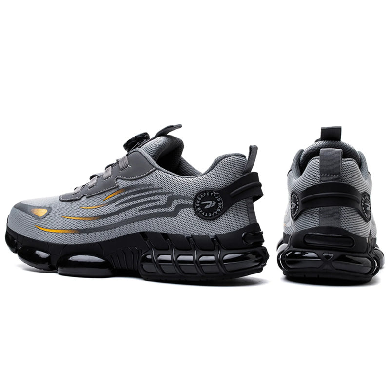 Men's Safety Sneakers Steel Toe Cap Non-Slip Grey 7005052