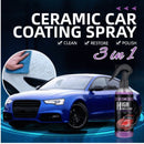 3-in-1 High Protection Fast Car Coating Ceramic Coating Coating Hydrophobic Car Nano Cleaning Coating Spray - Tuzzut.com Qatar Online Shopping