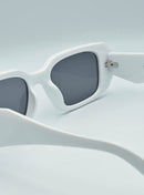 Solid Square Full Rim Tinted Sunglasses S6676 - TUZZUT Qatar Online Shopping