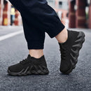 Spring and Autumn Boys and Girls' Middle School Elderly Children's Breathable Flyknit Mesh Soft Sole Outdoor Sports Shoe 32 - Tuzzut.com Qatar Online Shopping