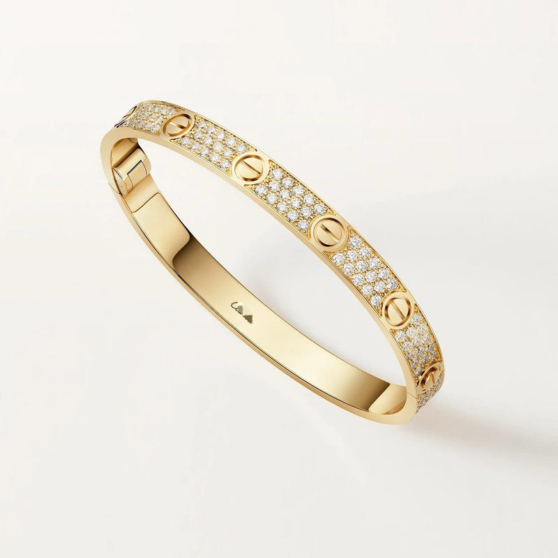 LOVE Bracelet Classic Yellow Gold Diamonds DN2014 - TUZZUT Qatar Online Shopping