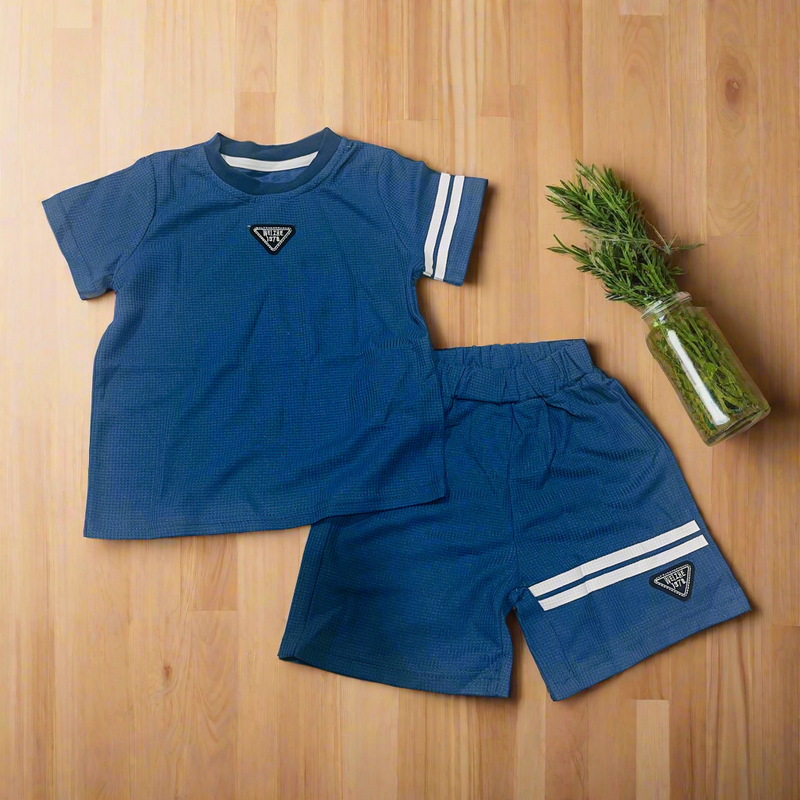 Children Boy Shorts Sleeve T-Shirt And Short Pants 1597376 - TUZZUT Qatar Online Shopping