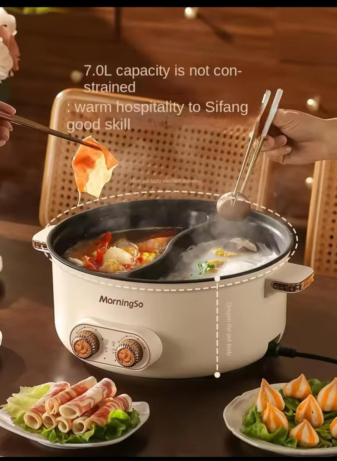 Multi Functional Electric Dormitory Capacity Electric Pot Multi Functional Electric Dormitory Capacity Electric Pot