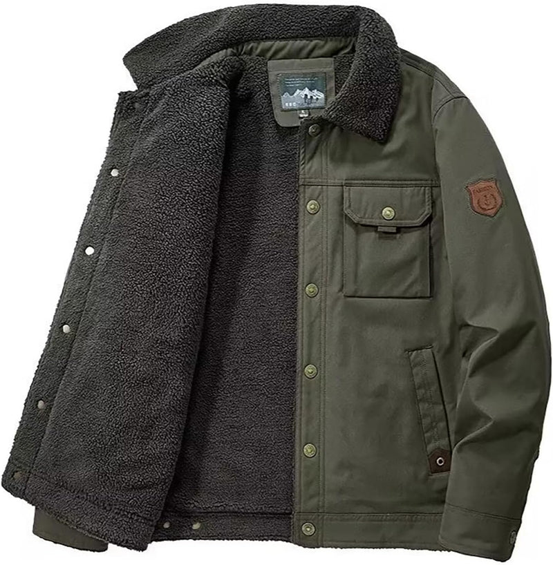 Men's Thick Fleece Jacket FJ4442 - TUZZUT Qatar Online Shopping