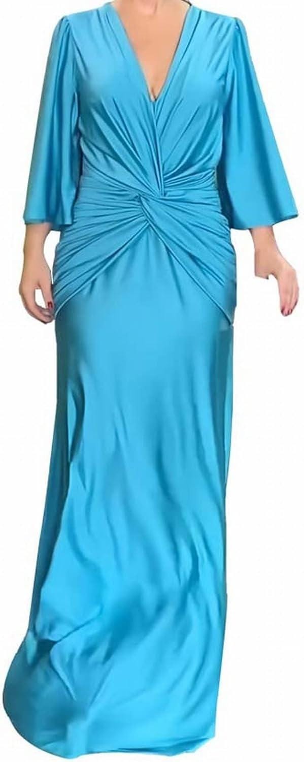 Women's Long Sleeve V-Neck Maxi Dress B-304194 Women's Long Sleeve V-Neck Maxi Dress B-304194