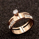 Brand Letter LOVE FOREVER AAA Cubic Zirconia Finger Ring -S4784703 - Tuzzut.com Qatar Online Shopping