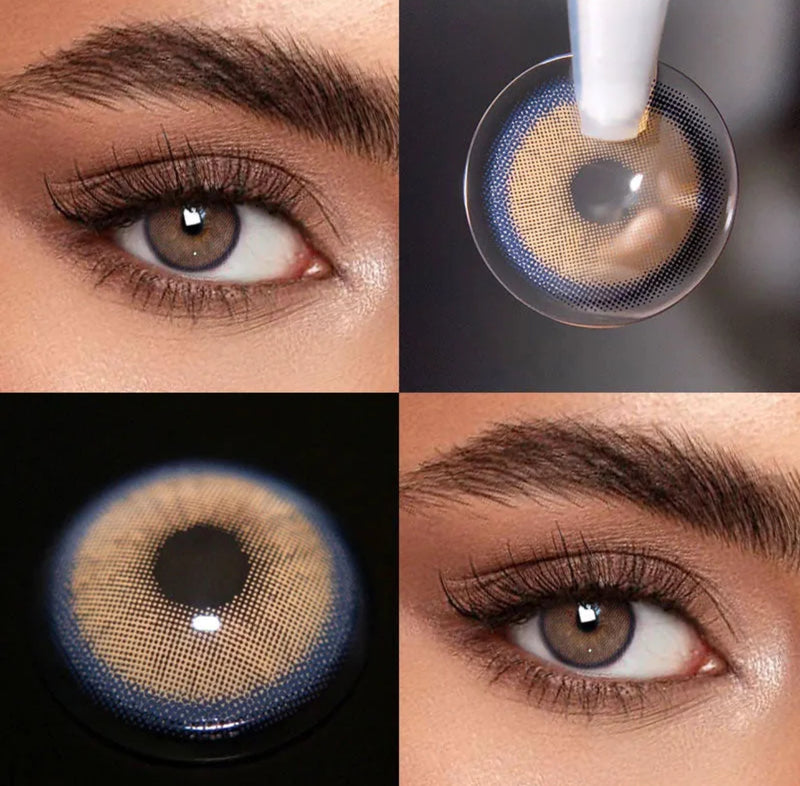 Unibling Neala Brown Contact Lenses for Eyes (1 Pair) - TUZZUT Qatar Online Shopping