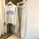 2 Pcs Women's Long Sleeve Letter/Number Pants Set  494920 - TUZZUT Qatar Online Shopping