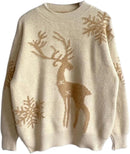 Women's  Long Sleeve Xmas Sweater Shirt B194219 - TUZZUT Qatar Online Shopping