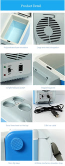 7.5L Electric Portable Refrigerator 12V Mini Car Cooler Warmer Travel Icebox - TUZZUT Qatar Online Shopping