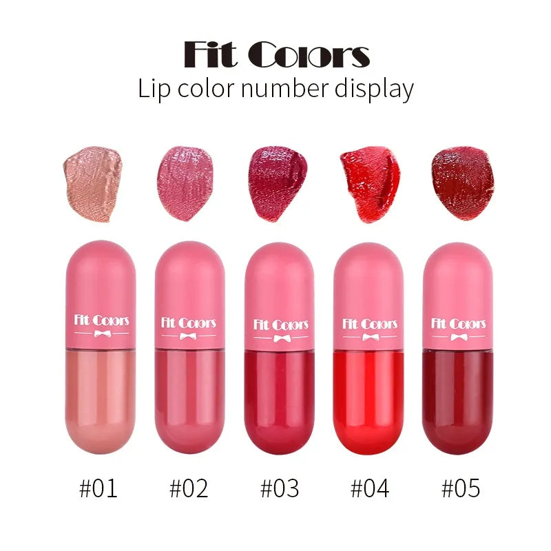 Fit Colors Matte Lip Gloss 5 Pcs Sets