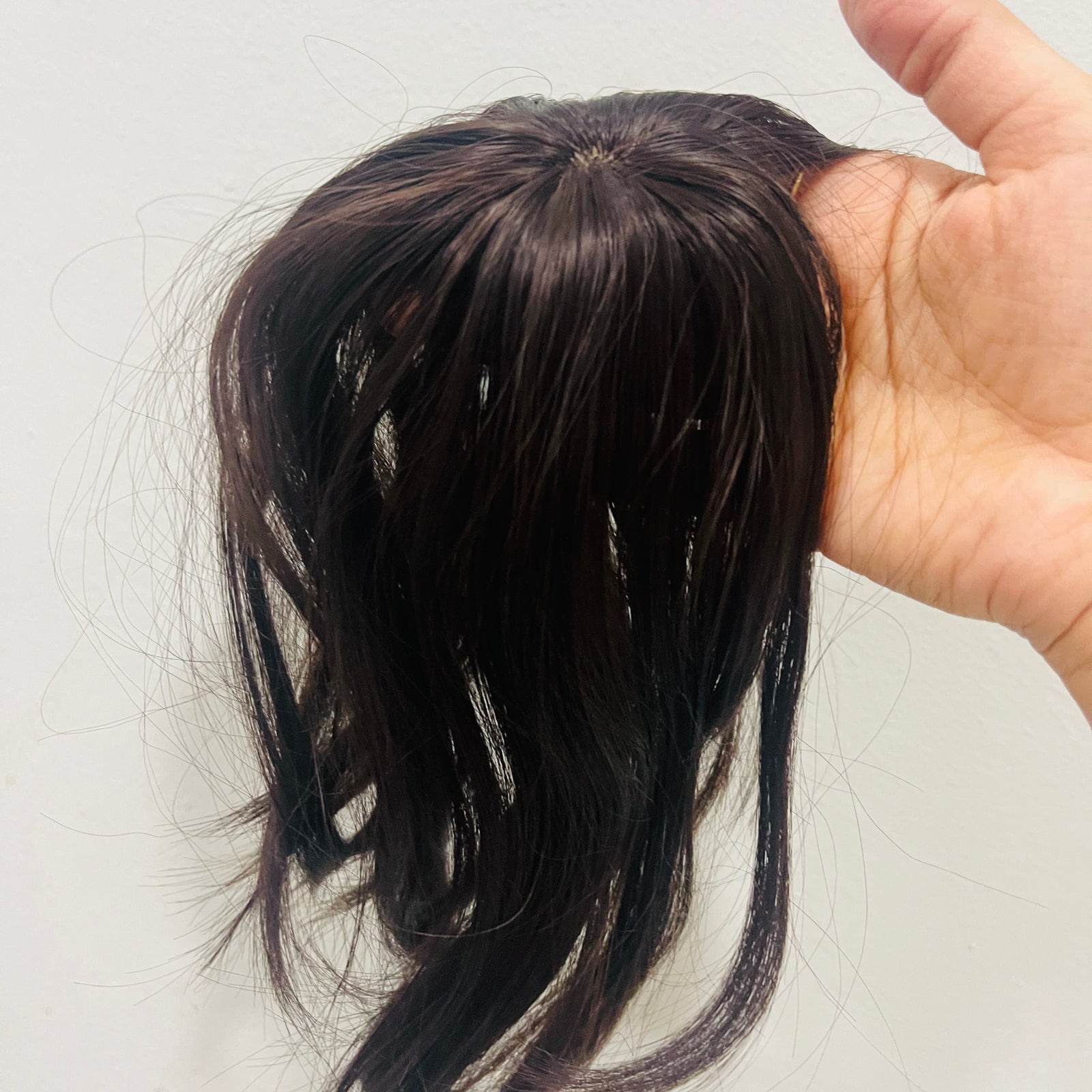 Replacement Fake Bangs 3D Air Bangs Synthetic with Toupee Top Hair -FSLH-4# Replacement Fake Bangs 3D Air Bangs Synthetic with Toupee Top Hair -FSLH-4#