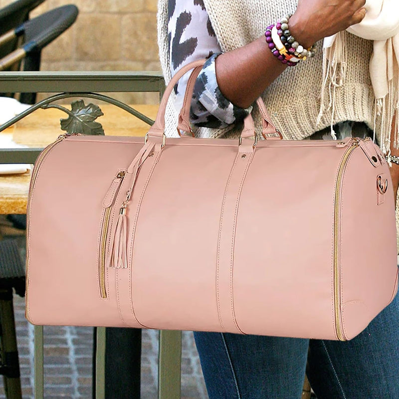 Large PU Leather Duffle Bag for Travel WZ2951605 - TUZZUT Qatar Online Shopping