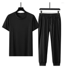 Summer Sports Tracksuit, Oversized Short-sleeved T-shirt, Middle-aged Clothing   B257031 - TUZZUT Qatar Online Shopping