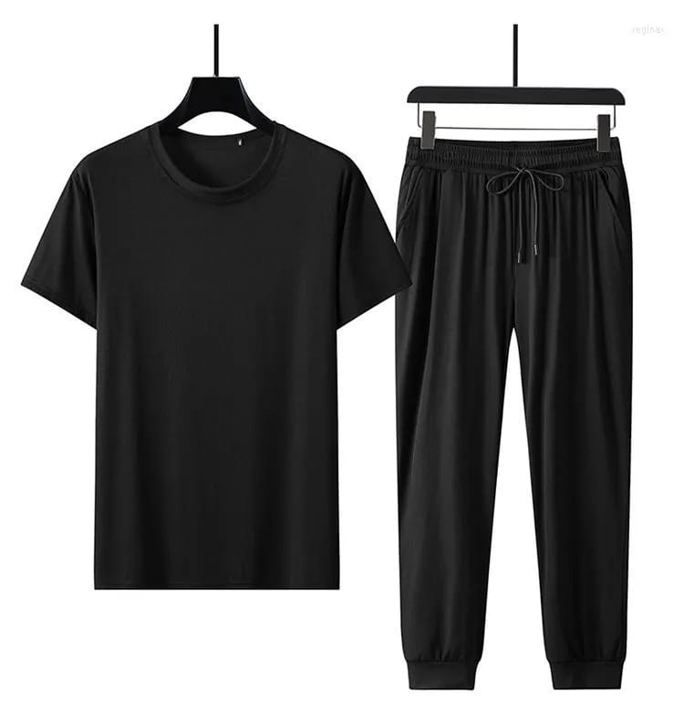 Summer Sports Tracksuit, Oversized Short-sleeved T-shirt, Middle-aged Clothing B257031 Summer Sports Tracksuit, Oversized Short-sleeved T-shirt, Middle-aged Clothing B257031