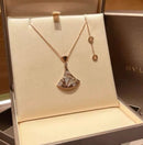 Dream Rose Gold Diamond Pendant Necklace BV7600 - TUZZUT Qatar Online Shopping