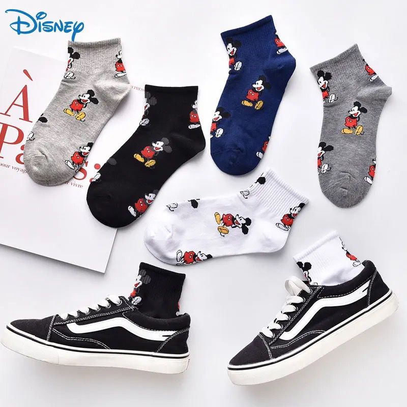 5 Pairs Disney Mickey Mouse Baby Boys Socks Cute Cartoon Animal Child Sock Autumn Cotton Breathable Soft Short Kids Socks For Boys Girl S4421699 - Tuzzut.com Qatar Online Shopping