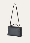 Luxury Extra Bag Textured Calfskin Navy Blue LP272 - TUZZUT Qatar Online Shopping