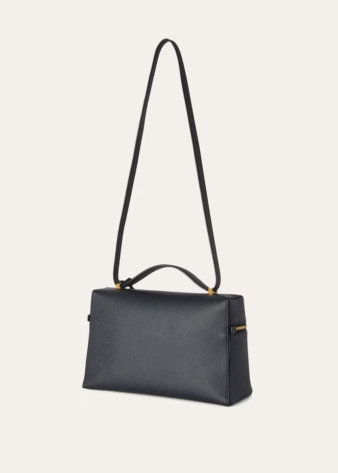 Luxury Extra Bag Textured Calfskin Navy Blue LP272 - TUZZUT Qatar Online Shopping