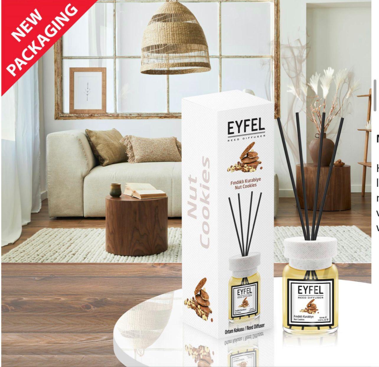 EYFEL Nut Cookies Reed Diffusers 120ml EYFEL Nut Cookies Reed Diffusers 120ml