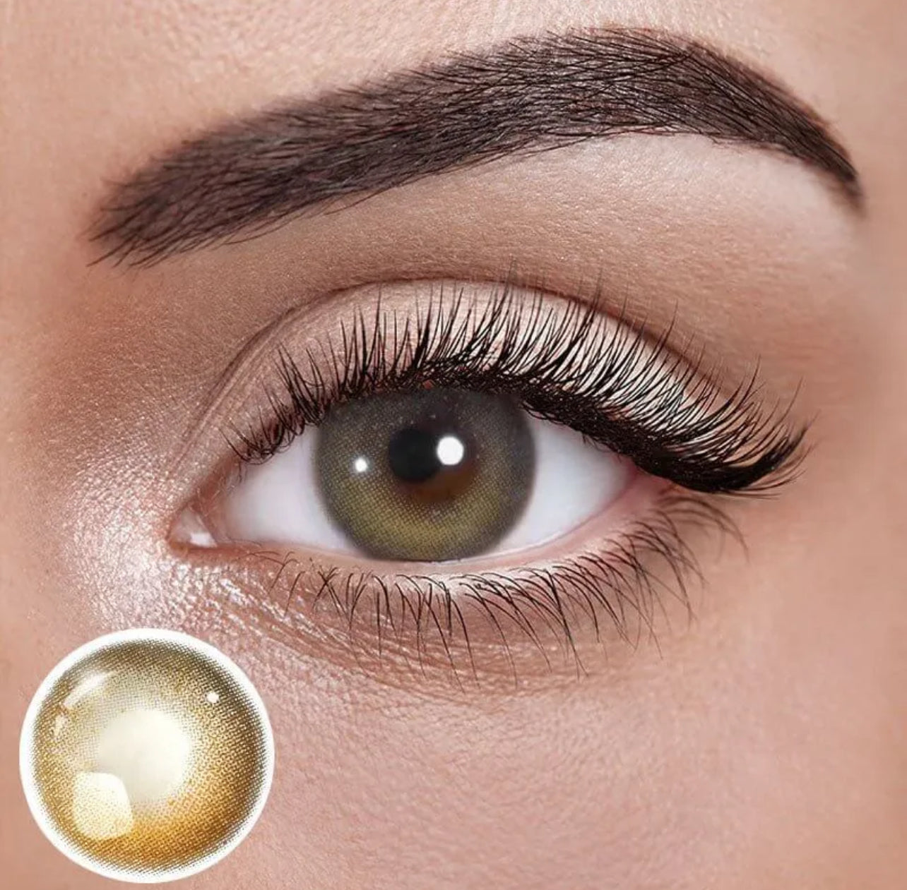 Unibling Crescent of Light Contact Lenses for Eyes (1 Pair)